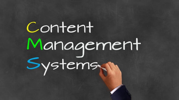 Content-Management-Systeme (CMS) als beliebtes Firmenkürzel und geflügeltes Wort im digitalen Marketing.